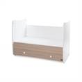 Bed DREAM NEW 70x140 white+amber /transformed into a child bed/
